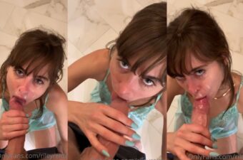 Riley Reid Deepthroat Blowjob Video Leaked