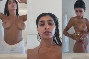 Mia Khalifa Post Shower Routine Video Leaked