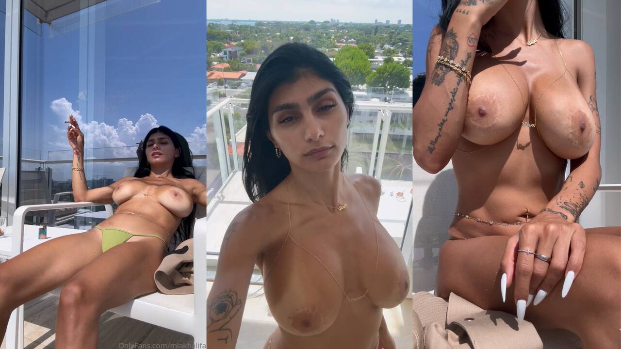 Mia Khalifa Balcony Full Nude Video Leaked