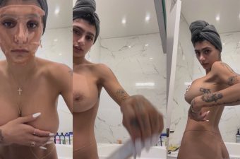 Mia Khalifa Masking Routine Nipslips Video Leaked