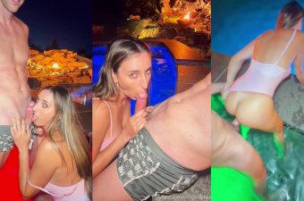 Christina Khalil Sex By The Pool Video Leaked